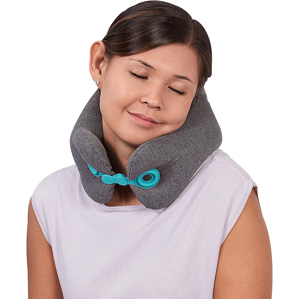 Travel Smart Snap Closure Neck Rest Travel Pillow - GrayTravel Smart039052015366Travel PillowsTravel Pillows