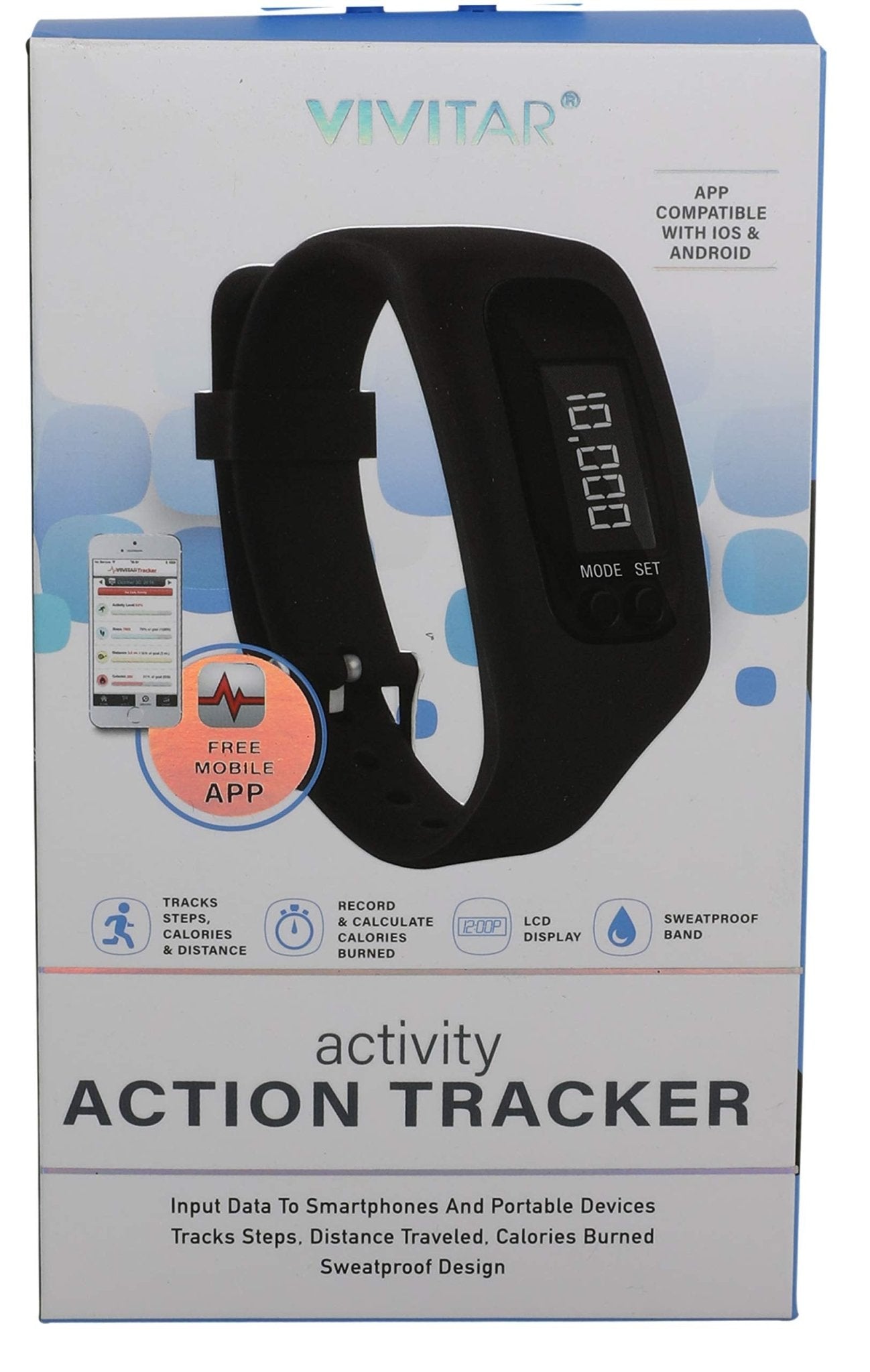 Vivitar Activity Action Tracker - BlackVivitar681066616499Activity TrackersActivity Trackers