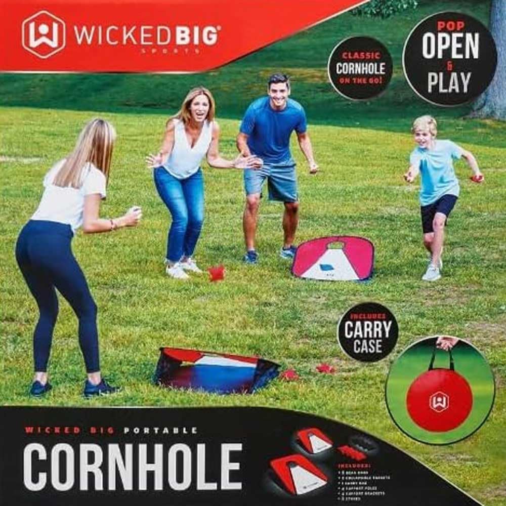 Wicked Big Sports Portable Classic Cornhole on the go! Collapsible Vinyl Outdoor Lawn GameWicked Big Sports093539009613Lawn GamesLawn Games