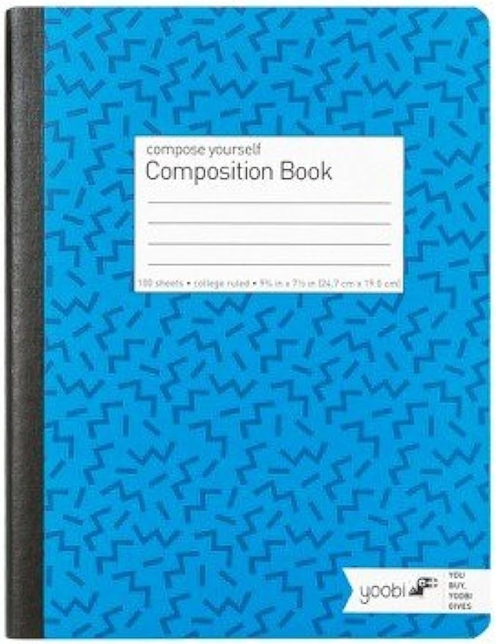 Yoobi Composition Book, College Ruled - 9.75" x 7.5", 100 sheetsYoobi815766027693NotebookNotebook