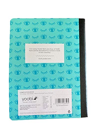 Yoobi Composition Book, College Ruled - 9.75" x 7.5", 100 sheetsYoobi8438051006405NotebookNotebook