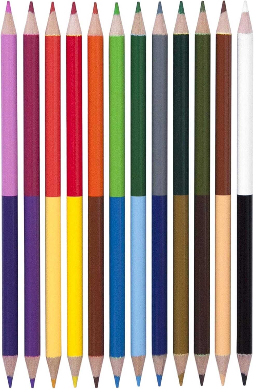 Yoobi Double - Ended Colored Pencils for Kids & Adults - I love Hue, 12PackYoobi811678025871Colored PencilsColored Pencils