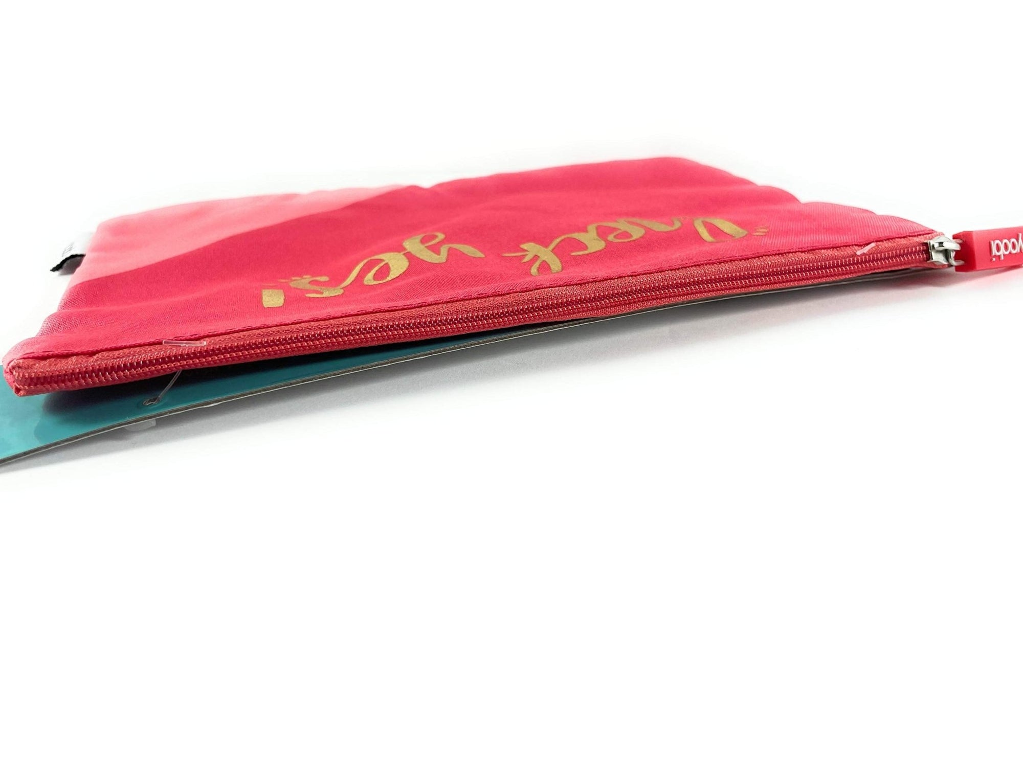 Yoobi Heck Yes! Zipper Pouch - Coral Pink (9" x 6")Yoobi815766025736Pencil PouchPencil Pouch