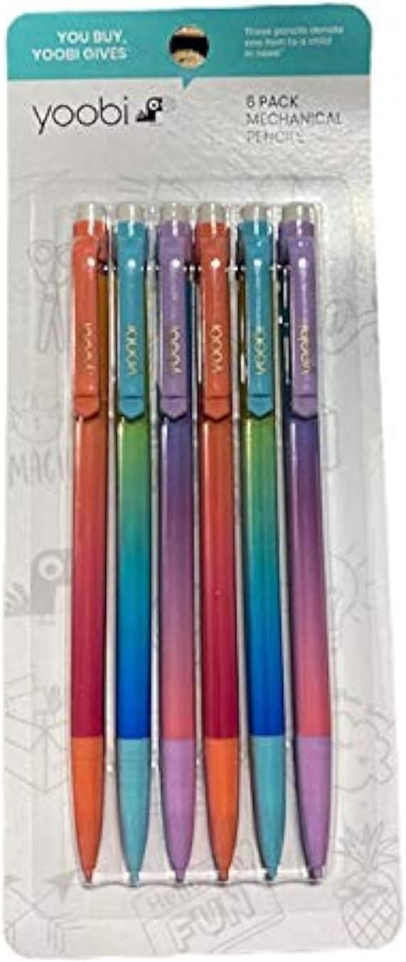 Yoobi Mechanical Ombre Colorful Pencils - 6PKYoobi8438051006436Mechanical PencilsMechanical Pencils