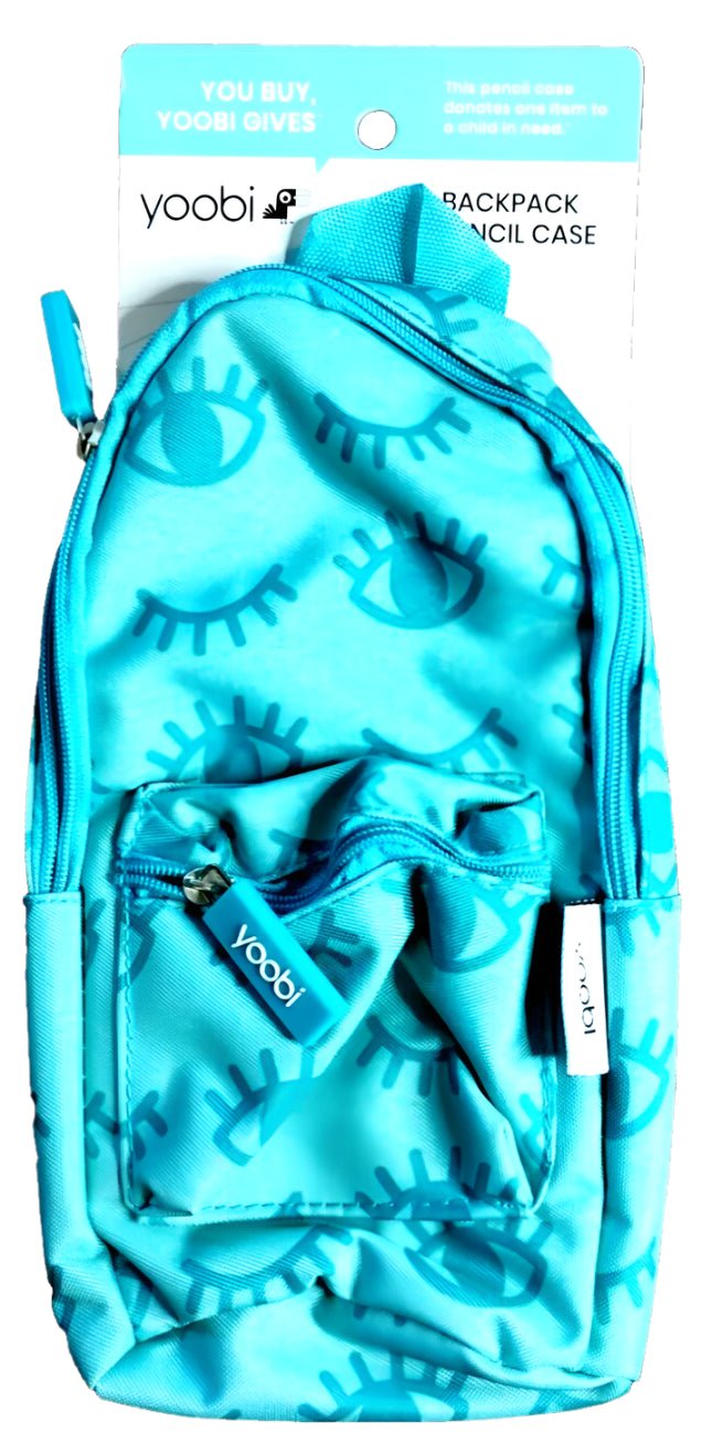 YOOBI - Mini Backpack Pencil Case - Winky AquaYoobi1220000127203Pencil PouchPencil Pouch