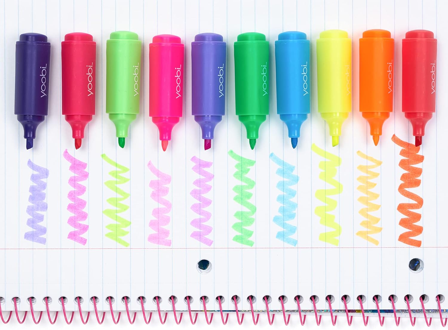 Yoobi Mini Highlighters, Bright Colors in 10 Shades - 10 PackYoobi811678020593Markers & HighlightersMarkers & Highlighters