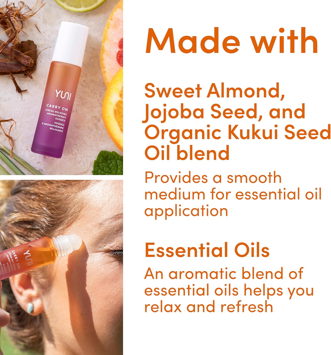 YUNI Carry Om Awakening Aromatherapy Roll On, Mood Lifting Aromatherapy - 10mlYUNI856349007374Essential Oil BlendsEssential Oil Blends