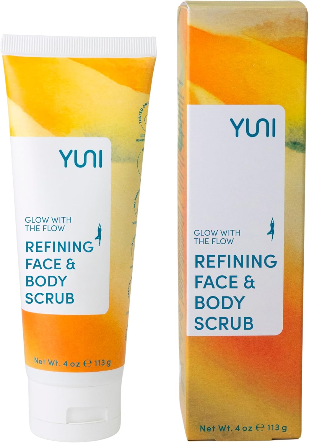 YUNI Glow with the Flow, Refining Face and Body Scrub - 113 gYUNI856349007244SCRUBSSCRUBS