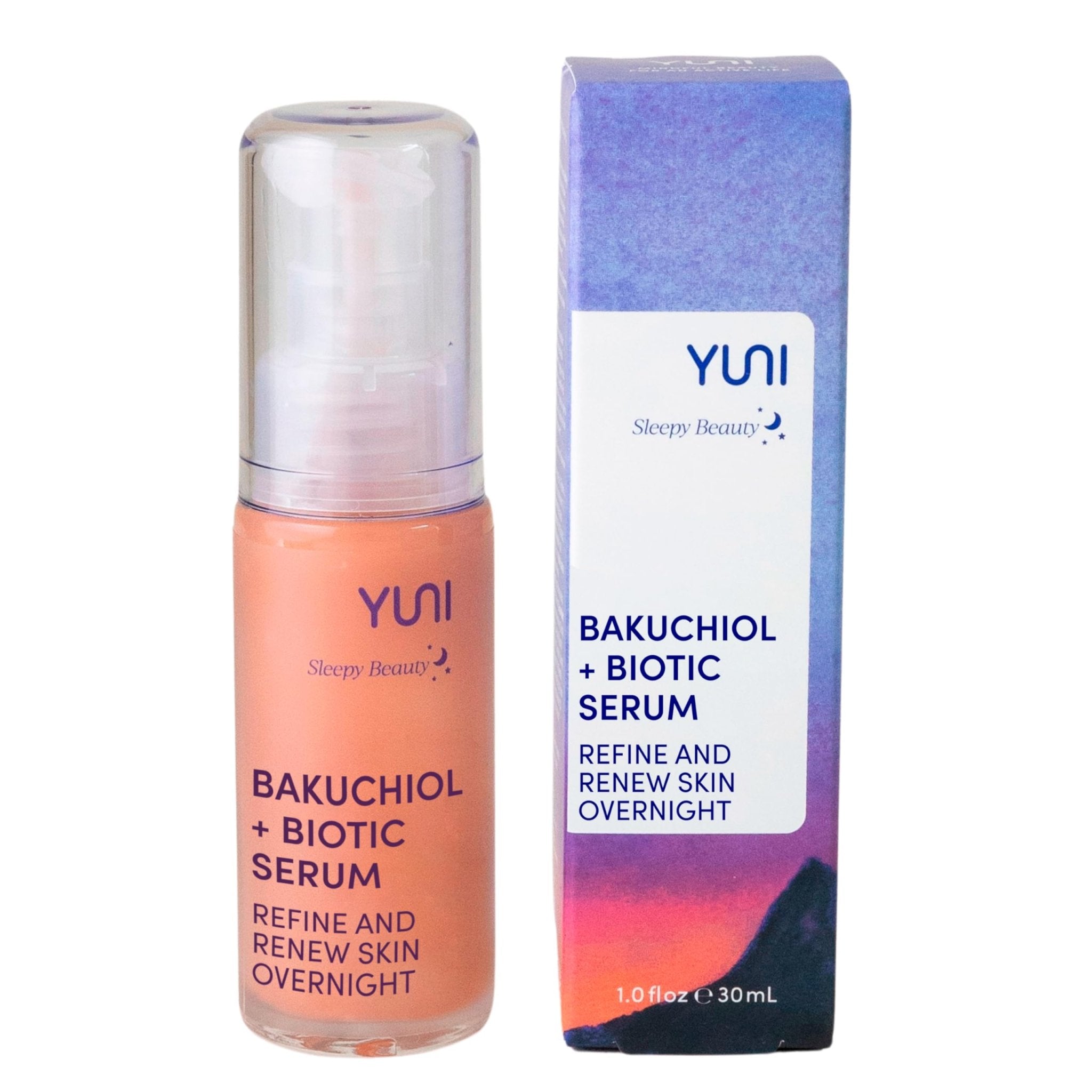 YUNI Sleepy Beauty Bakuchiol and Biotic Serum, Refine and Renew Skin Overnight - 30 mlYUNI856349007589Face SerumFace Serum